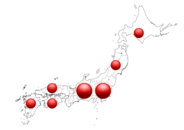 納入実績全国地図